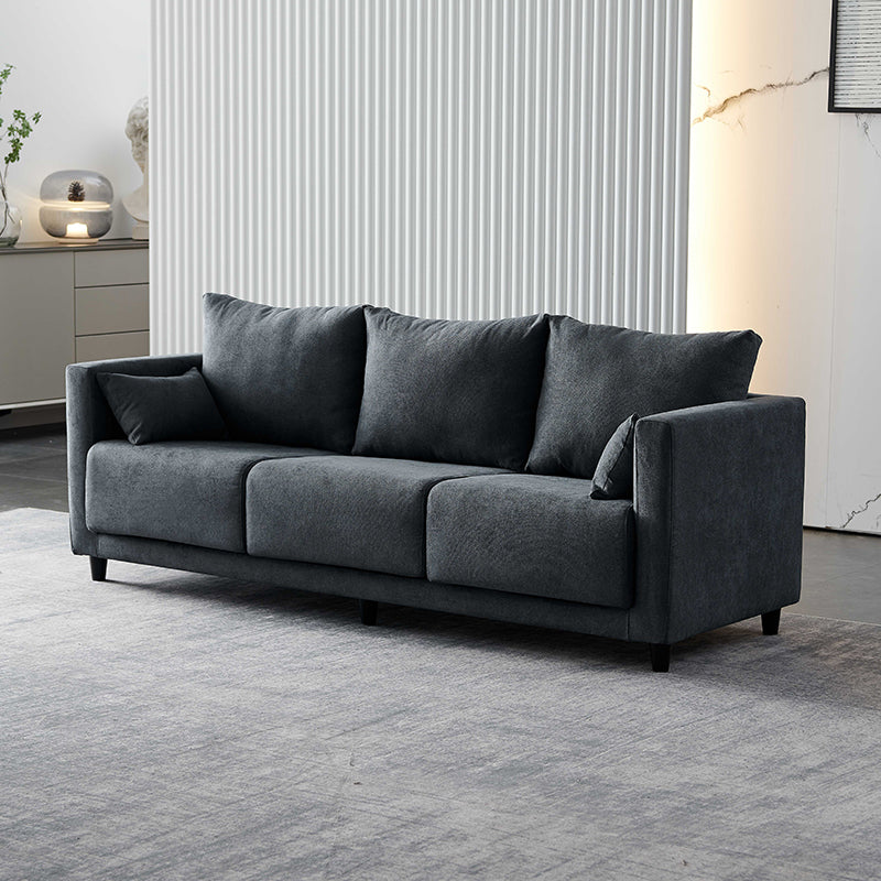 29.53" H Square Arm Sofa with Loose Back Slipcovered Sofa for Living Room