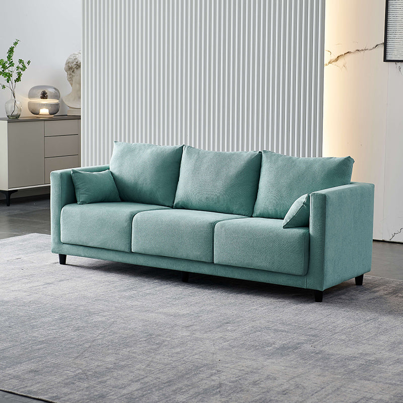 29.53" H Square Arm Sofa with Loose Back Slipcovered Sofa for Living Room