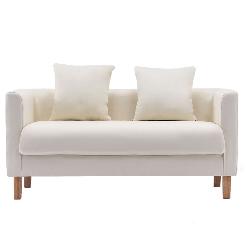 23.23" H Linen Square Arm Sofa with Tight Back Sofa for Living Room, Apartment