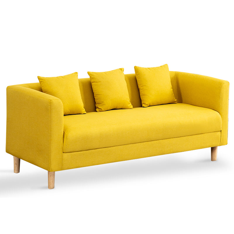 23.23" H Linen Square Arm Sofa with Tight Back Sofa for Living Room, Apartment