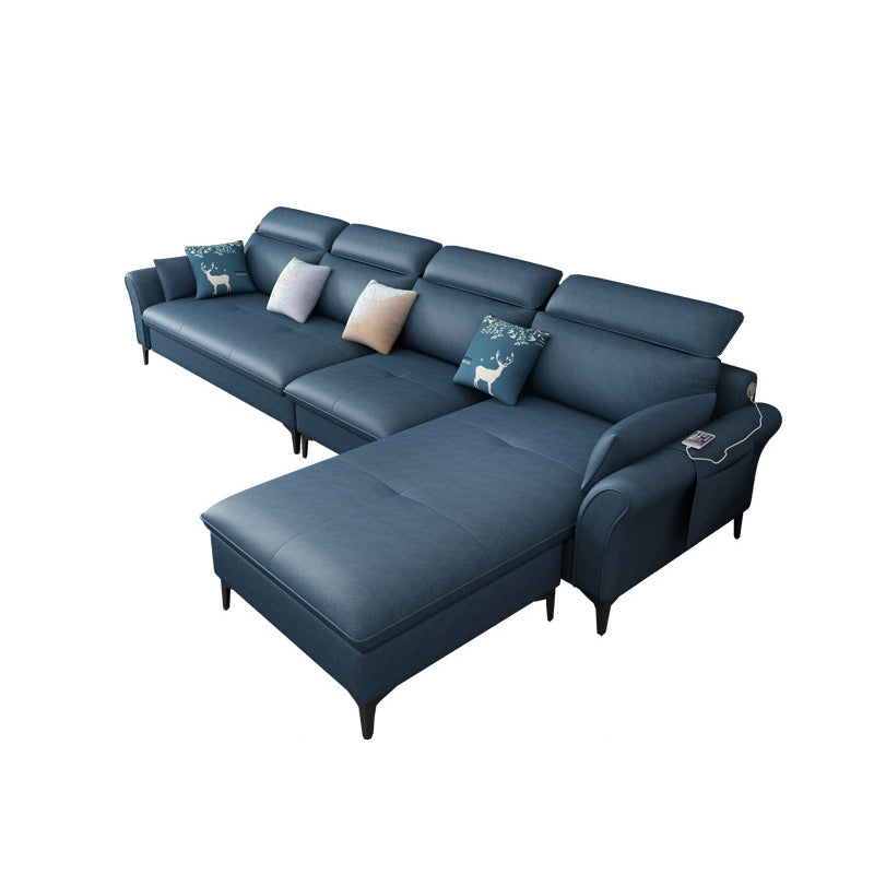 Modern Modular Sectional with Storage and USB for Four People