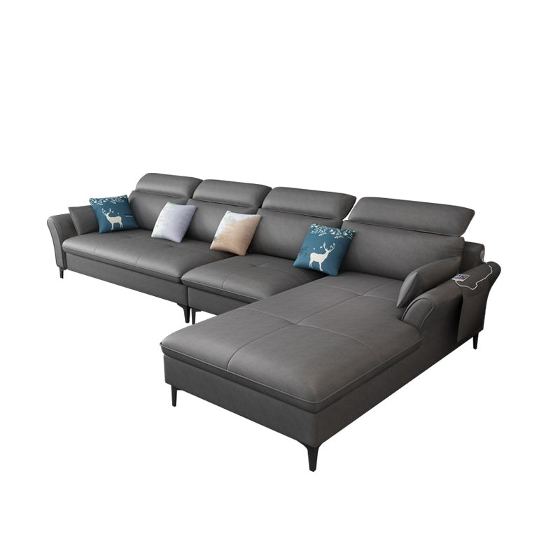 Modern Modular Sectional with Storage and USB for Four People