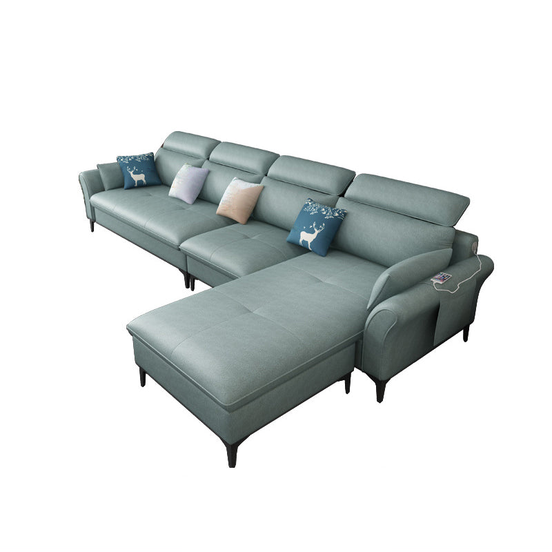 Modern Modular Sectional with Storage and USB for Four People