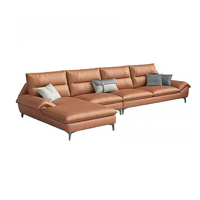 Faux leather High Back Pillow Top Arm Sofa and Sectional with  Stain-Resistant