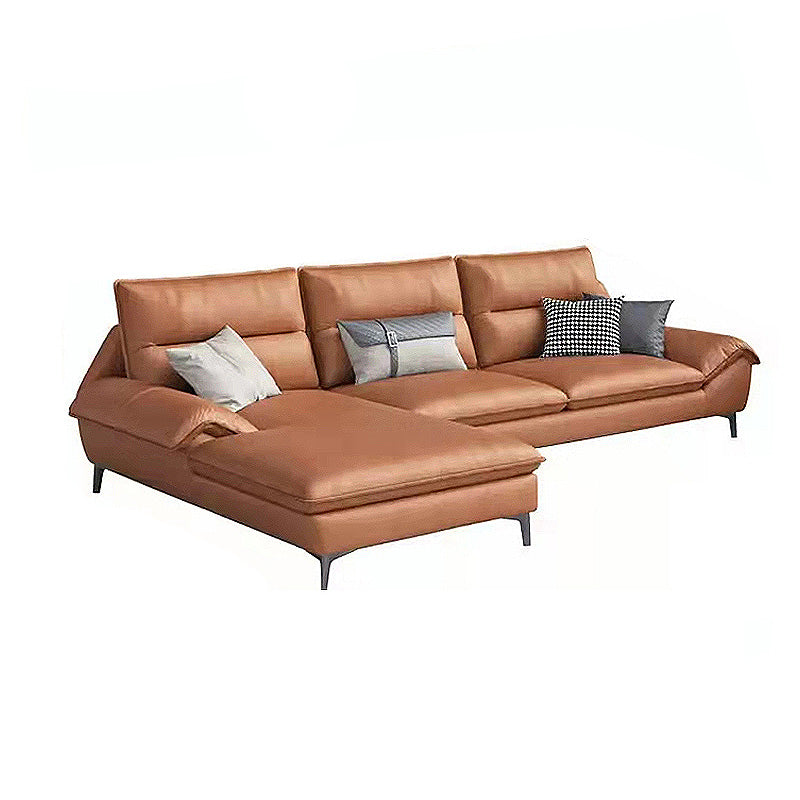 Faux leather High Back Pillow Top Arm Sofa and Sectional with  Stain-Resistant