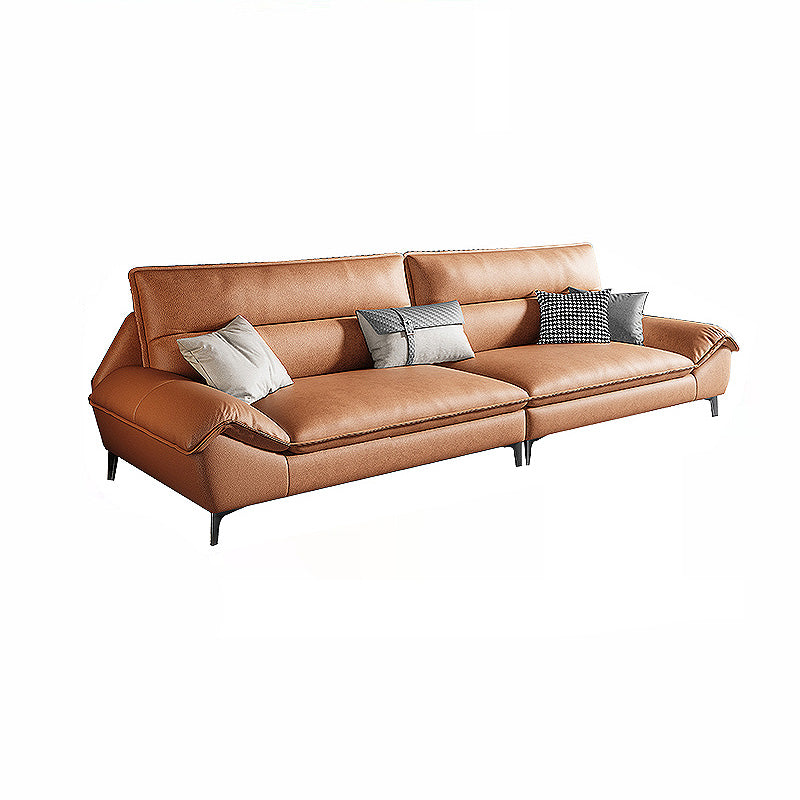 Faux leather High Back Pillow Top Arm Sofa and Sectional with  Stain-Resistant