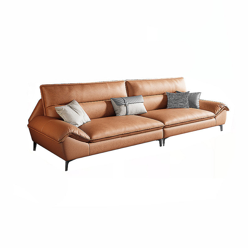 Faux leather High Back Pillow Top Arm Sofa and Sectional with  Stain-Resistant