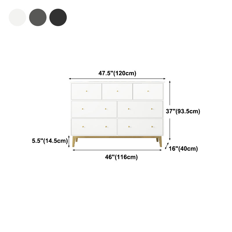 Pine Solid Wood Buffet/Console with Drawers Modern Buffet Server for Living Room