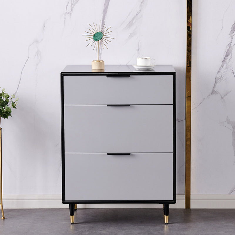 Modern Wood Credenza Simple Buffet Table with Drawer for Living Room