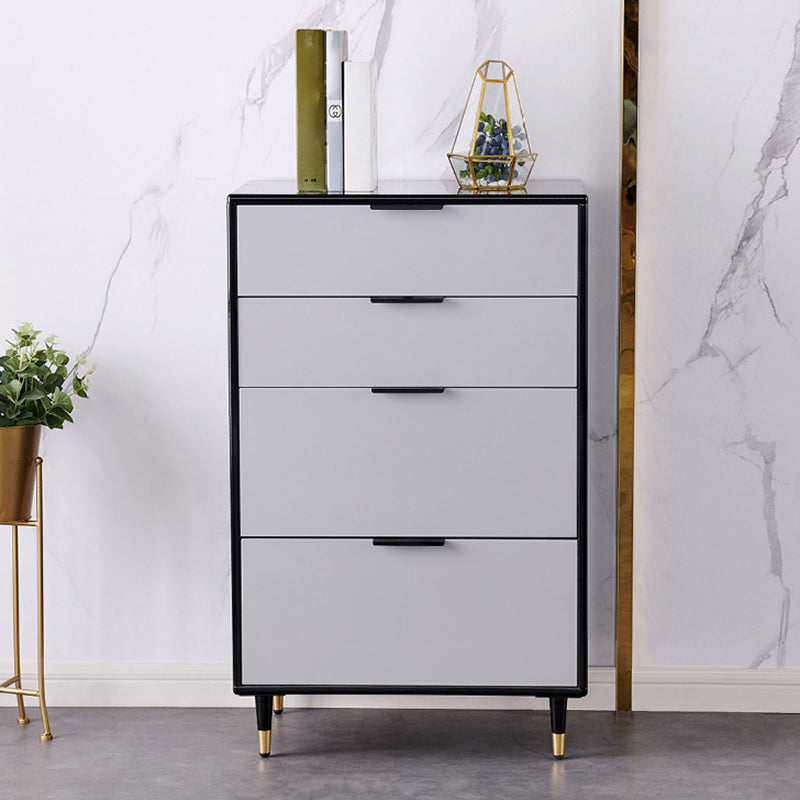 Modern Wood Credenza Simple Buffet Table with Drawer for Living Room