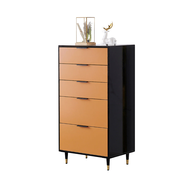 Modern Wood Credenza Simple Buffet Table with Drawer for Living Room