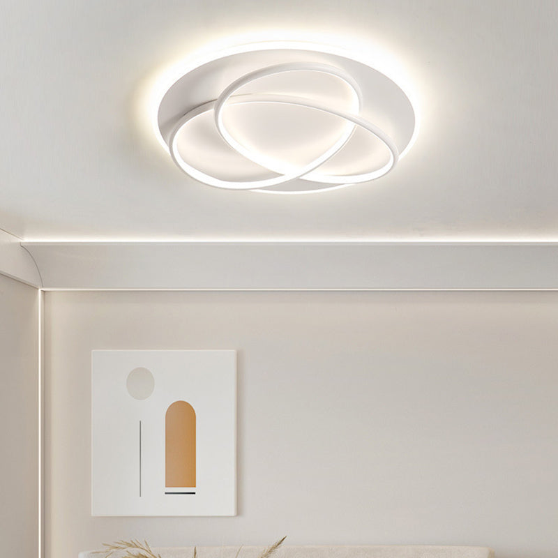 Modern Style Linear Shape Ceiling Lighting Metal 2 Light Ceiling Light for Bedroom