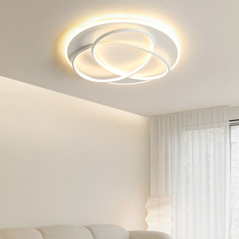 Modern Style Linear Shape Ceiling Lighting Metal 2 Light Ceiling Light for Bedroom