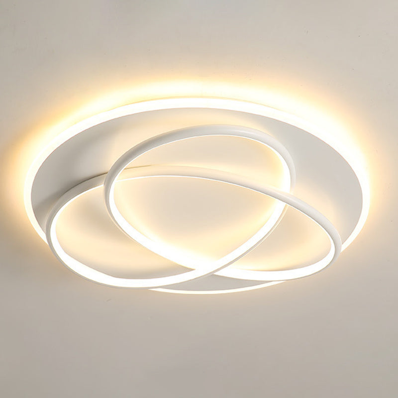 Modern Style Linear Shape Ceiling Lighting Metal 2 Light Ceiling Light for Bedroom