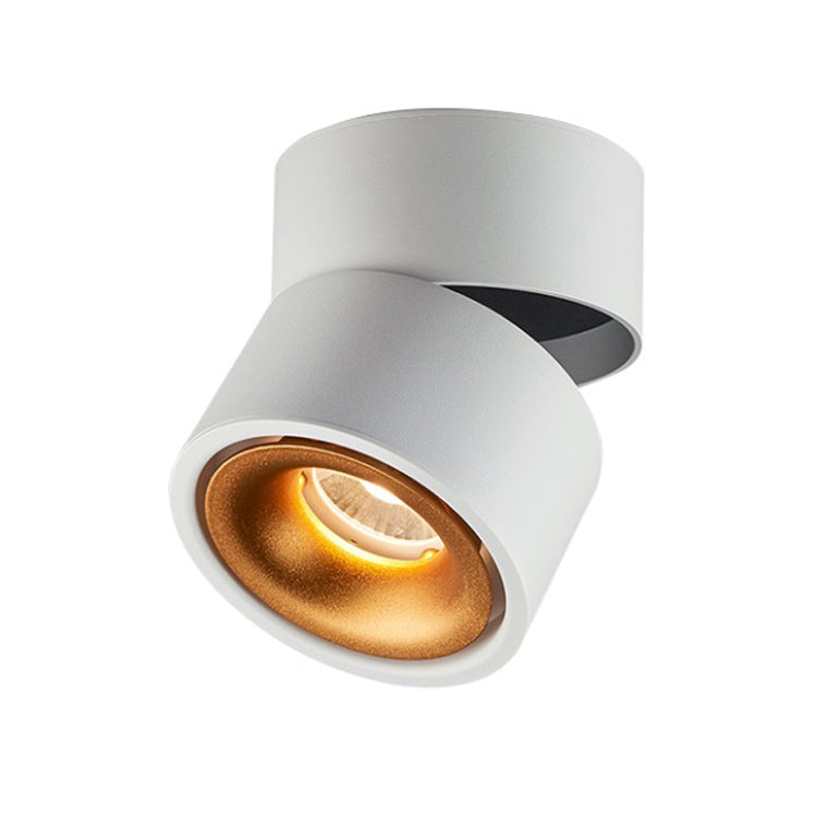 Modern Simple Style Metal Ceiling Light Adjustable Cylinder Shape Ceiling Lamp for Bedroom