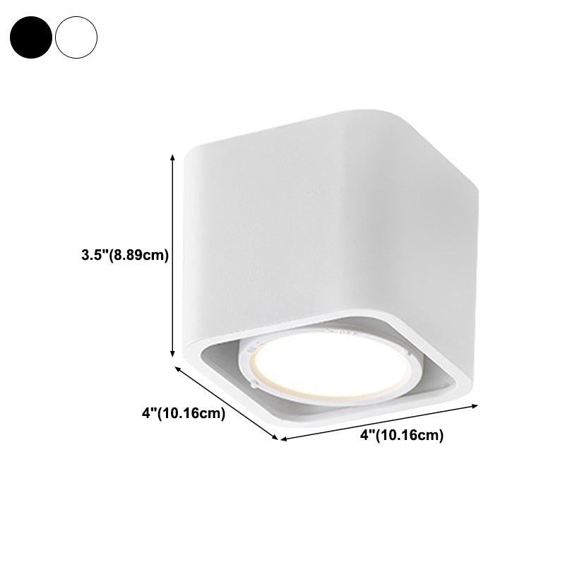 Modern Simple Style Aluminum Ceiling Light Metal Shade Geometry Ceiling Lamp for Bedroom