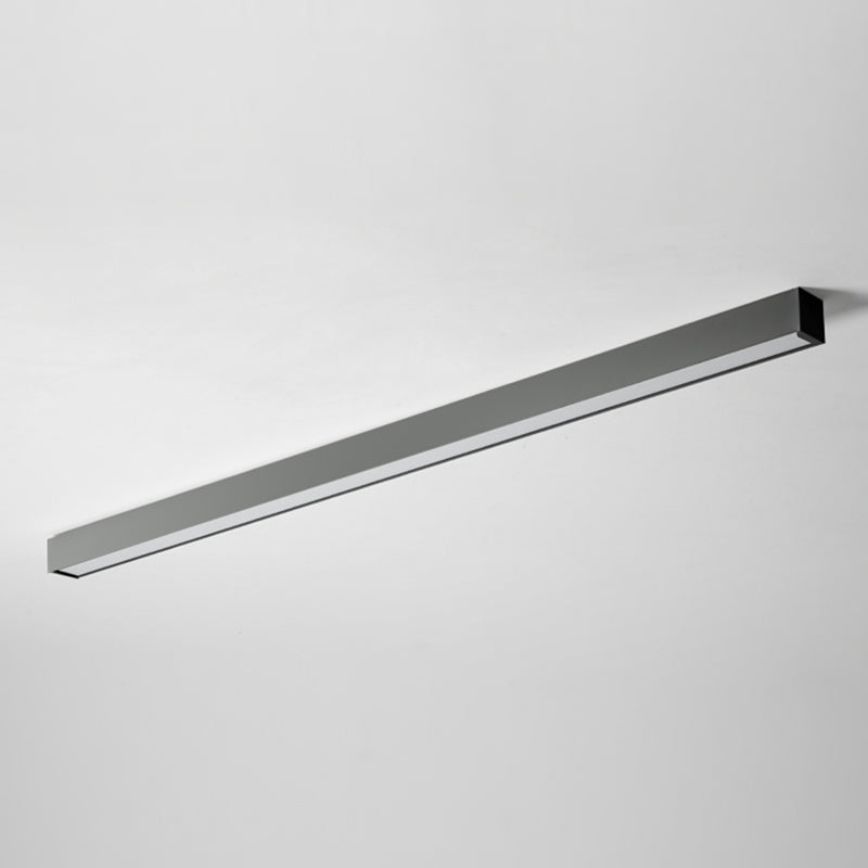 Modern Style Linear Flush Mount Light Metal 1-Light Flush Ceiling Lights