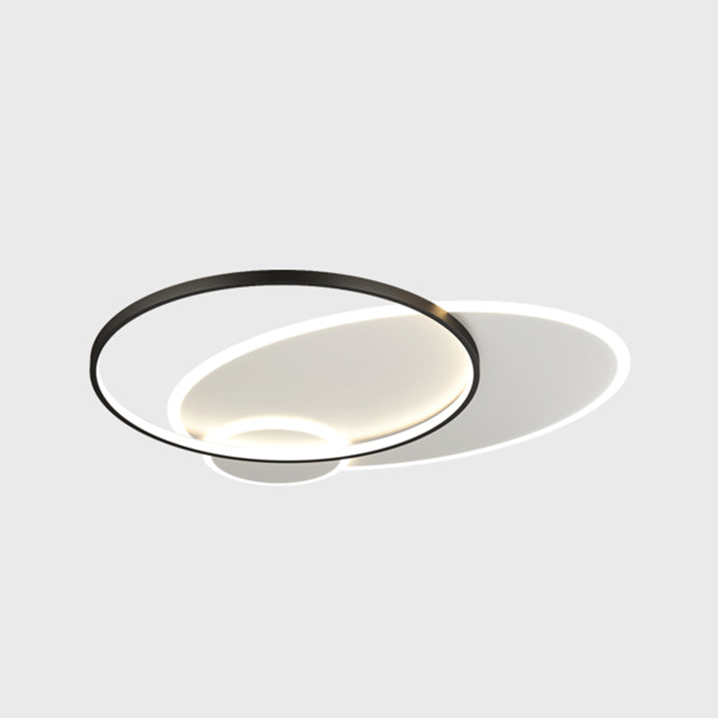 Modern Style Geometry Ceiling Fixtures Metal 3 Light Flush Mount Ceiling Light Fixtures