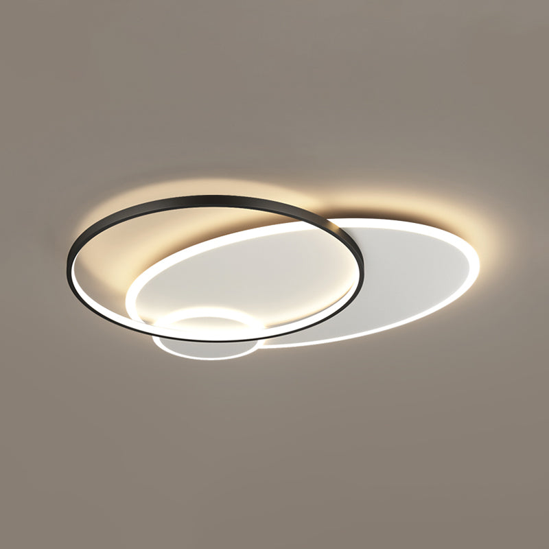 Modern Style Geometry Ceiling Fixtures Metal 3 Light Flush Mount Ceiling Light Fixtures