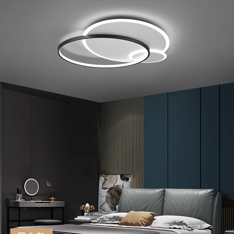 Modern Style Geometry Ceiling Fixtures Metal 3 Light Flush Mount Ceiling Light Fixtures