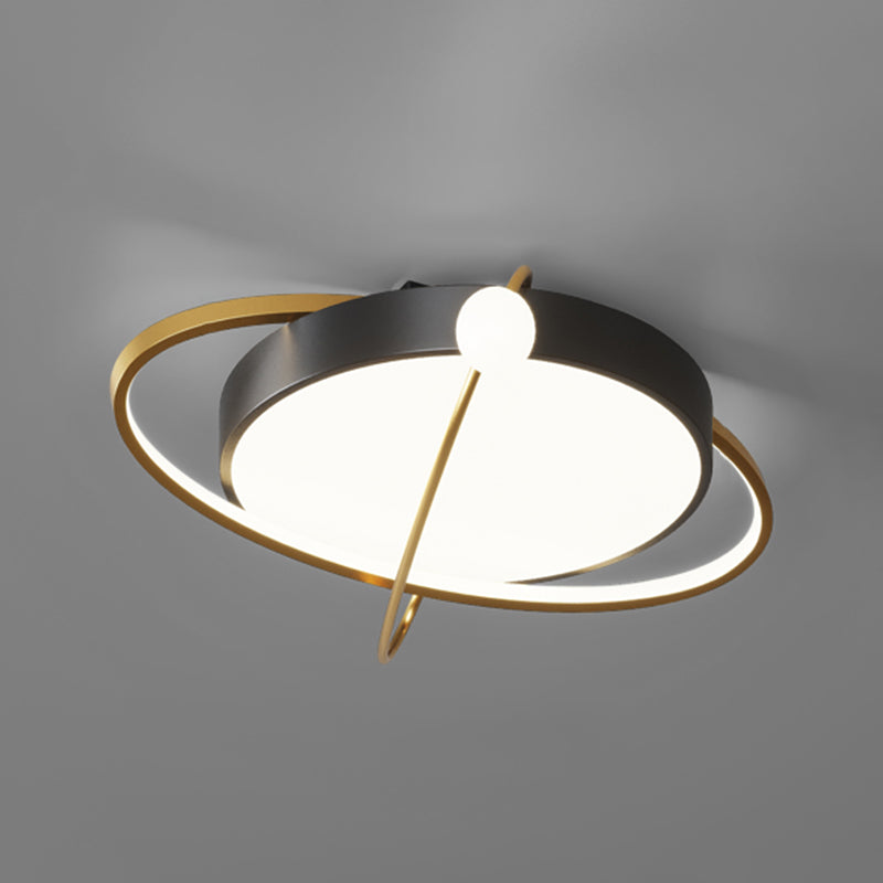 Modern Style Geometry Shape Ceiling Fixtures Metal 3 Light Flush Ceiling Light Fixtures