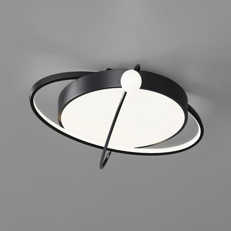 Modern Style Geometry Shape Ceiling Fixtures Metal 3 Light Flush Ceiling Light Fixtures