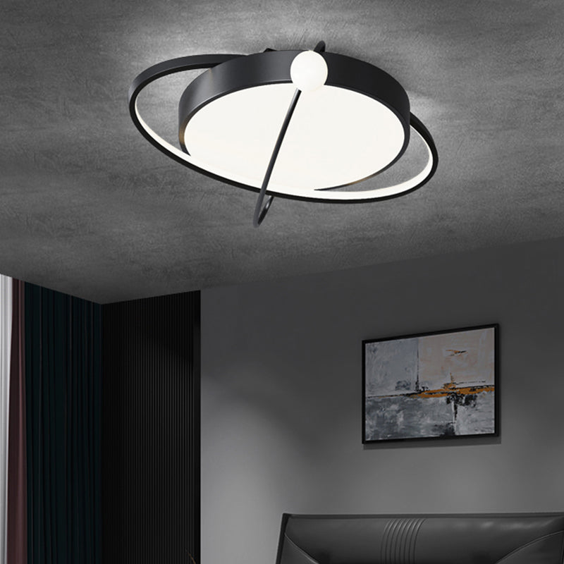 Modern Style Geometry Shape Ceiling Fixtures Metal 3 Light Flush Ceiling Light Fixtures