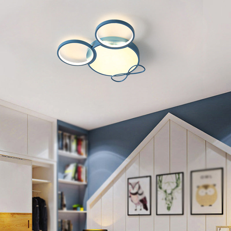 Modern Style Geometry Shape Ceiling Light Metal 3 Light Ceiling Light for Restaurant