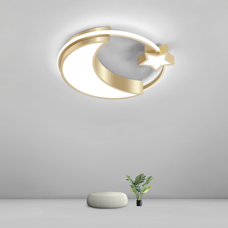 Circle Kids Room Ceiling Mounted Light Metal LED Modern Ceiling Lamp