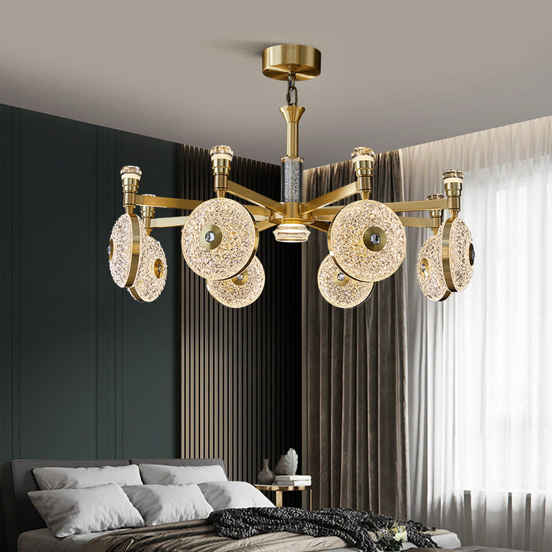 Contemporary Acrylic Chandelier Light Fixtures Led Hanging Chandelier for Dinning Room