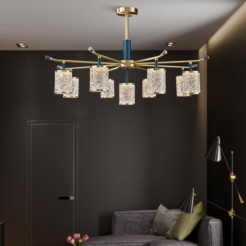 Metal and Acrylic Ceiling Chandelier Simple Contemporary Hanging Lamp for Sitting Room