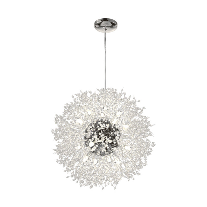 Globe Chandelier Nordic Style Fireflies Chandelier Light with Crystal for Living Room