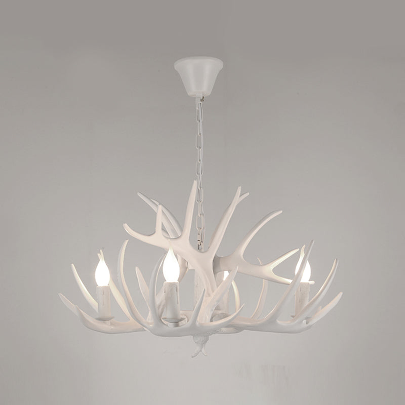 American Chandelier Resin Antler Shape Chandelier Pendant for Restaurant