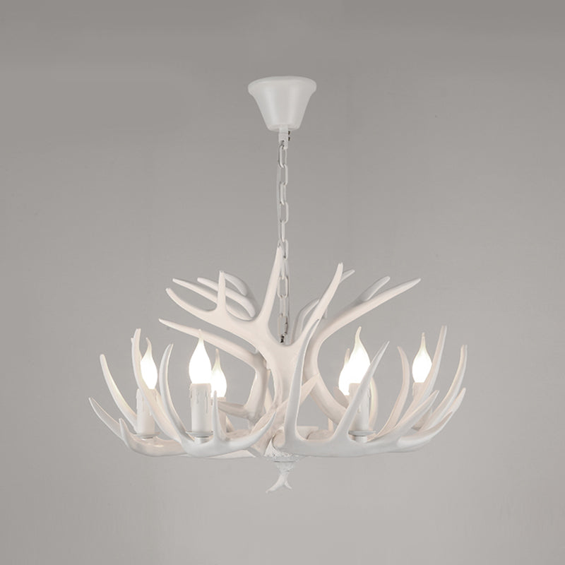 American Chandelier Resin Antler Shape Chandelier Pendant for Restaurant