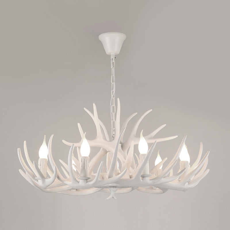 American Chandelier Resin Antler Shape Chandelier Pendant for Restaurant