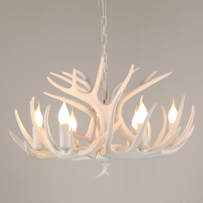 American Chandelier Resin Antler Shape Chandelier Pendant for Restaurant