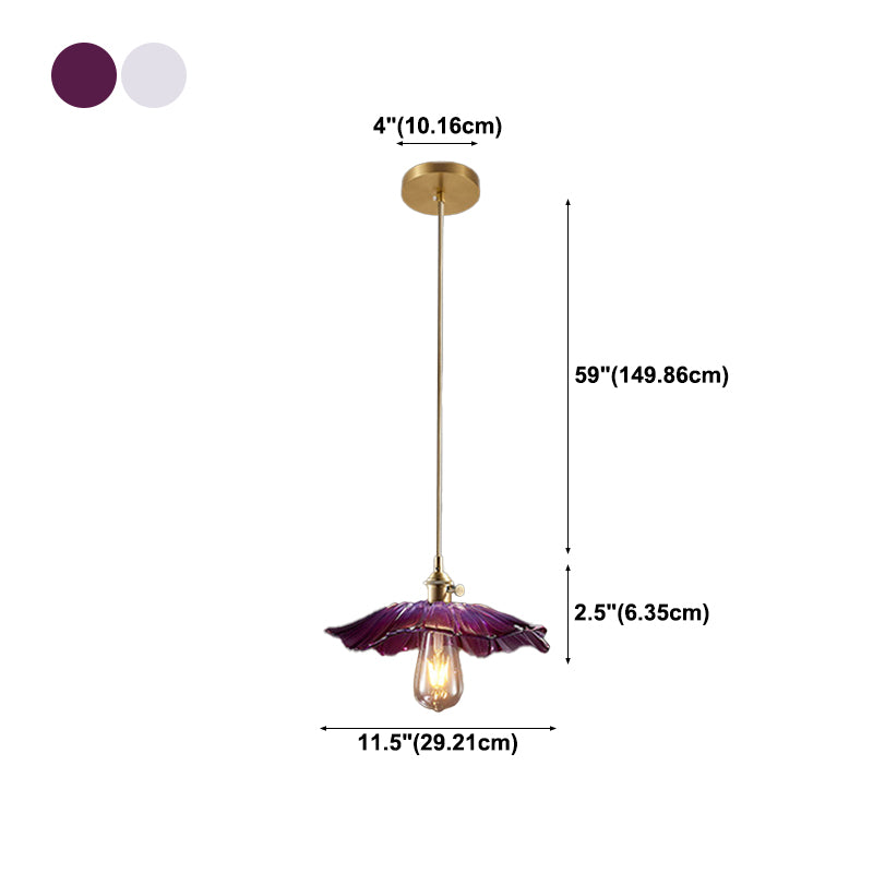 Modern Style Pendant Lighting Glass 1 Light Pendant Light for Bedroom