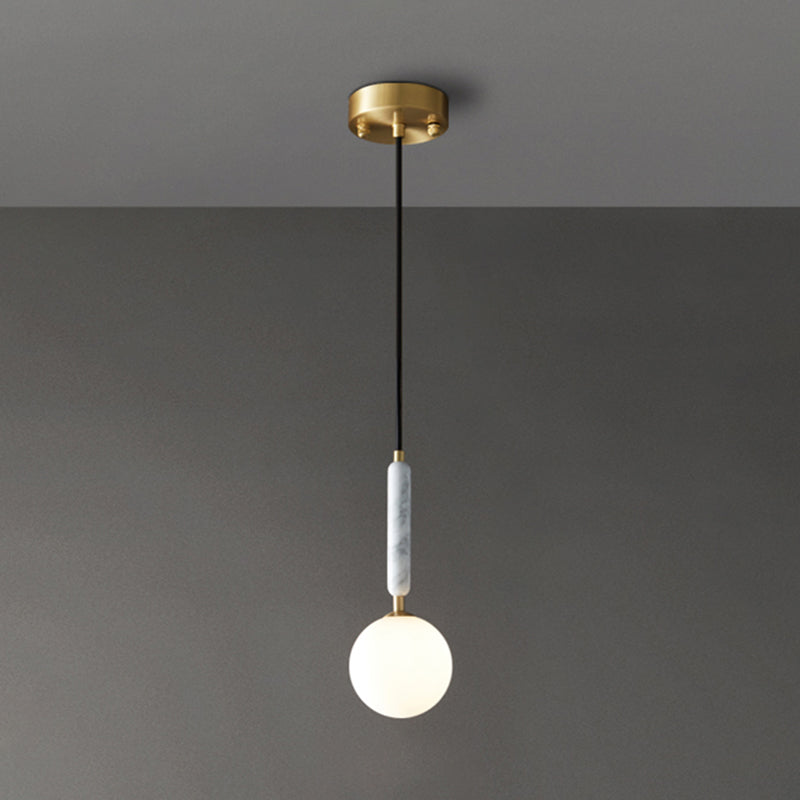 Modern Hanging Light Fixture 1-Light Pendant Light for Living Room