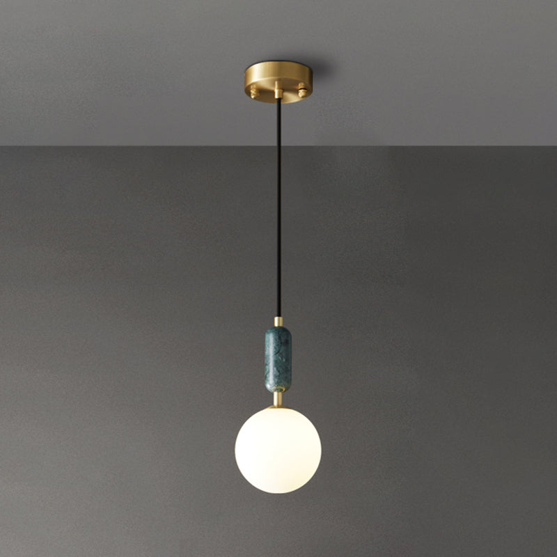 Modern Hanging Light Fixture 1-Light Pendant Light for Living Room