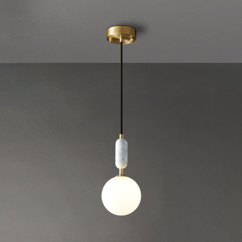 Modern Hanging Light Fixture 1-Light Pendant Light for Living Room