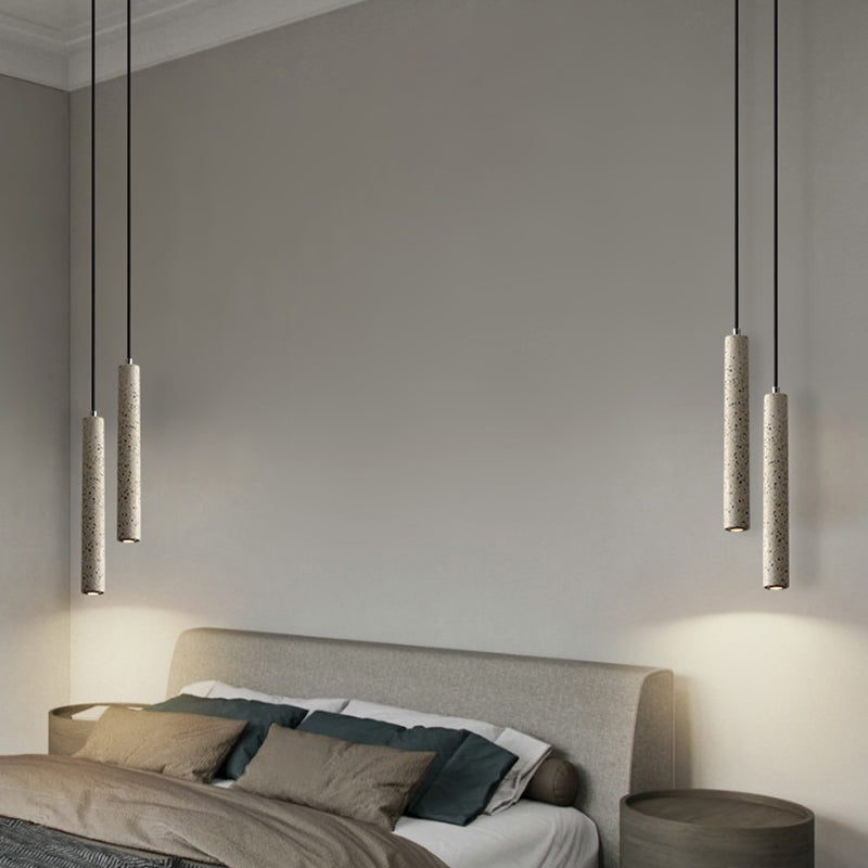 Modern Style Linear Shape Pendant Lighting 1 Light Pendant Light for Bedroom