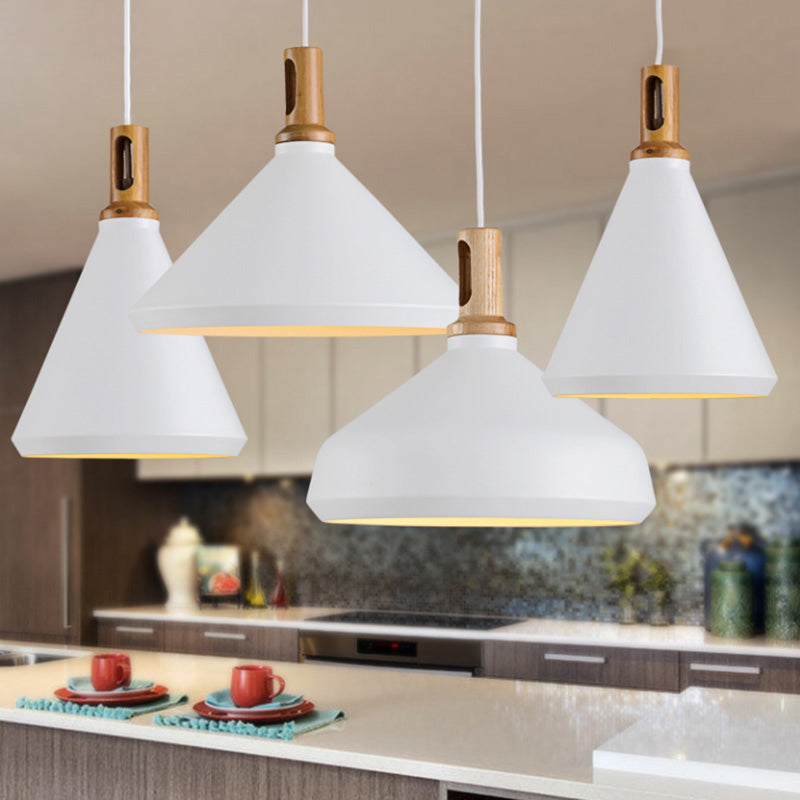 1 Light Geometric Hanging Lights Modern Style Metal Drop Pendant