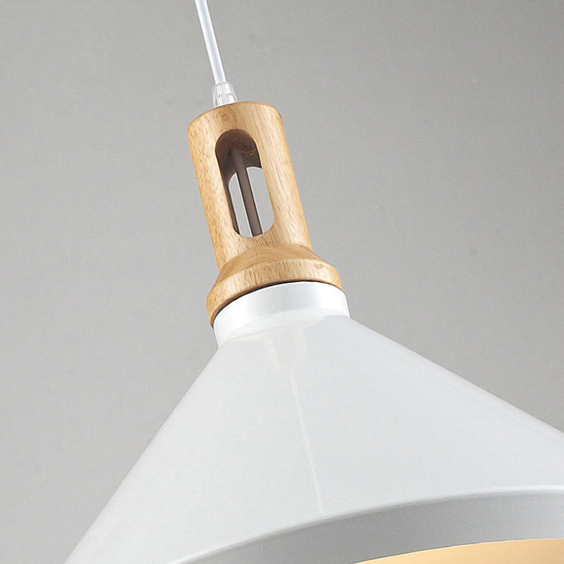 1 Light Geometric Hanging Lights Modern Style Metal Drop Pendant