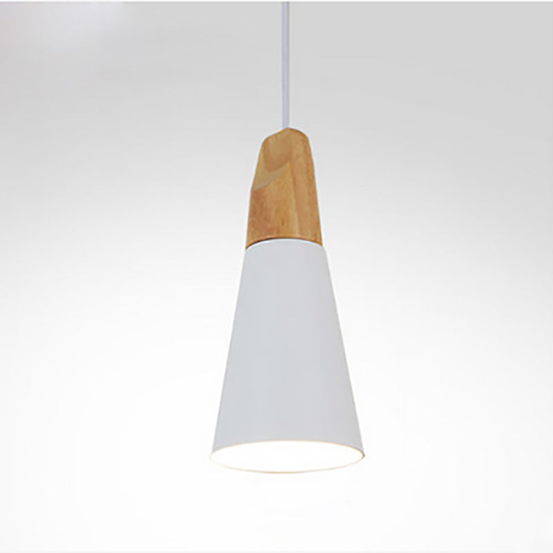 1 Light Geometric Hanging Lights Modern Style Metal Drop Pendant