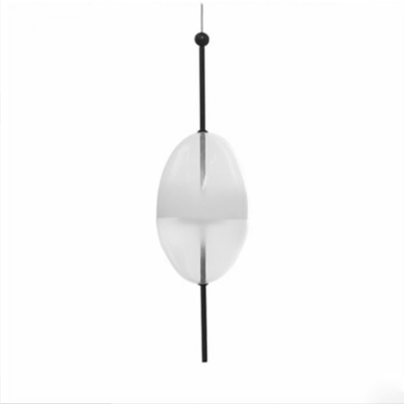 1 Light Geometric Hanging Ceiling Light Modern Style Glass Hanging Lamps