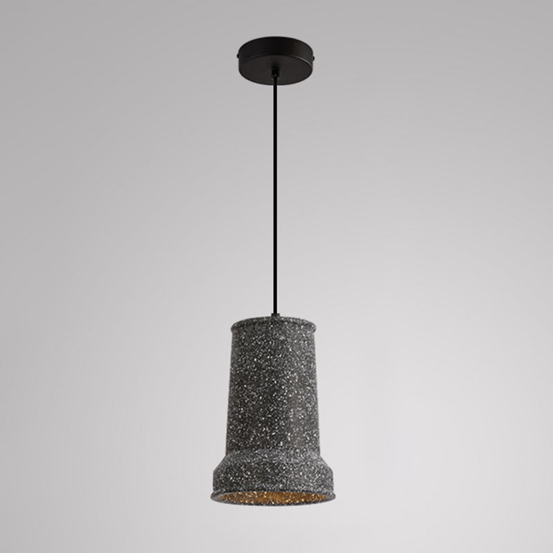 Nordic Style Cement Ceiling Lamp Modern Simple Geometry Led Pendant Light for Living Room