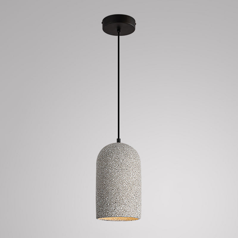 Nordic Style Cement Ceiling Lamp Modern Simple Geometry Led Pendant Light for Living Room