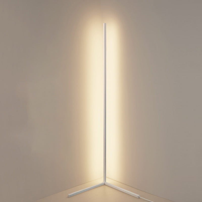 Linear Shape Metal Floor Light Modern Style 1 Light  Floor Light Fixtures