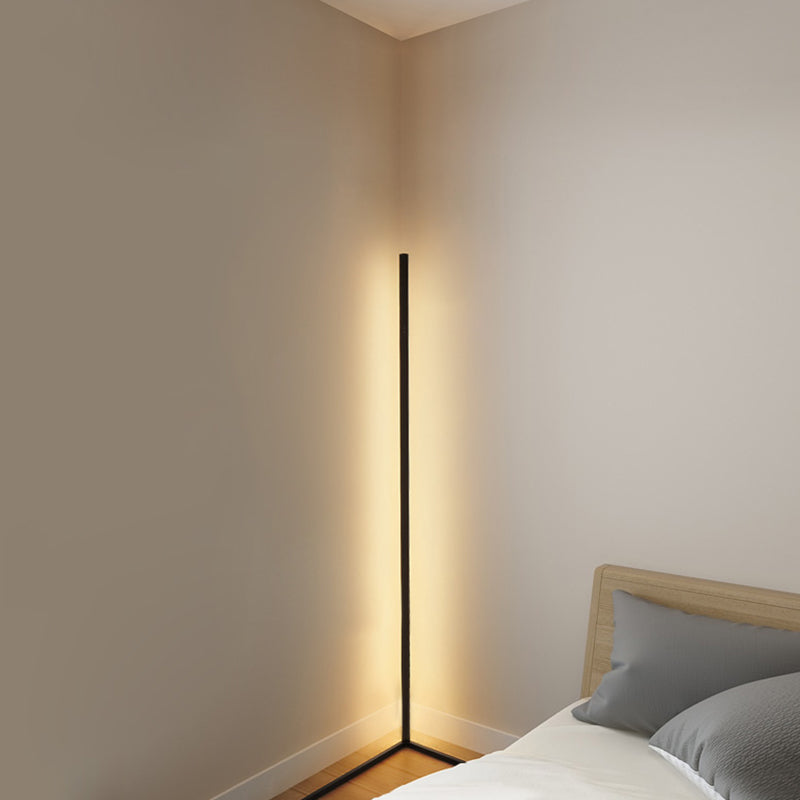 Linear Shape Metal Floor Light Modern Style 1 Light  Floor Light Fixtures