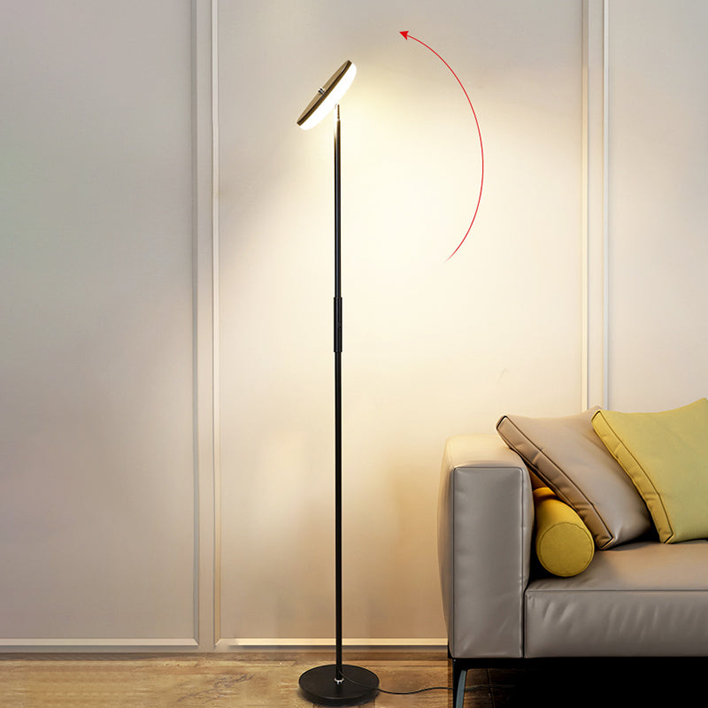 Nordic Style Floor Lamp Metal 71" High LED Floor Light for Living Room